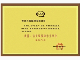質(zhì)量信譽(yù)雙保